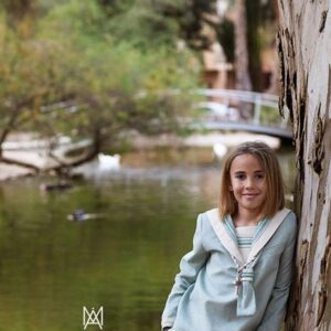 Fotografías de comunión en el jardín de la seda de Murcia