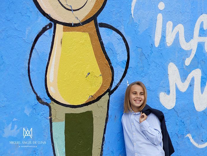 Sesión de fotos de comunión a un joven futbolista en Murcia - Espinardo